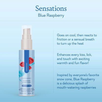 Sensations - Lubricante Calentador/ Blue Raspberry