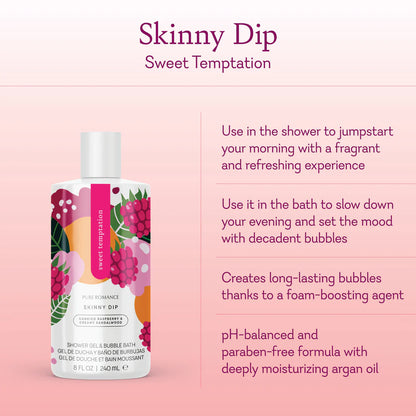 Skinny dip- Shower gel con Feromonas/ Sweet Temptation