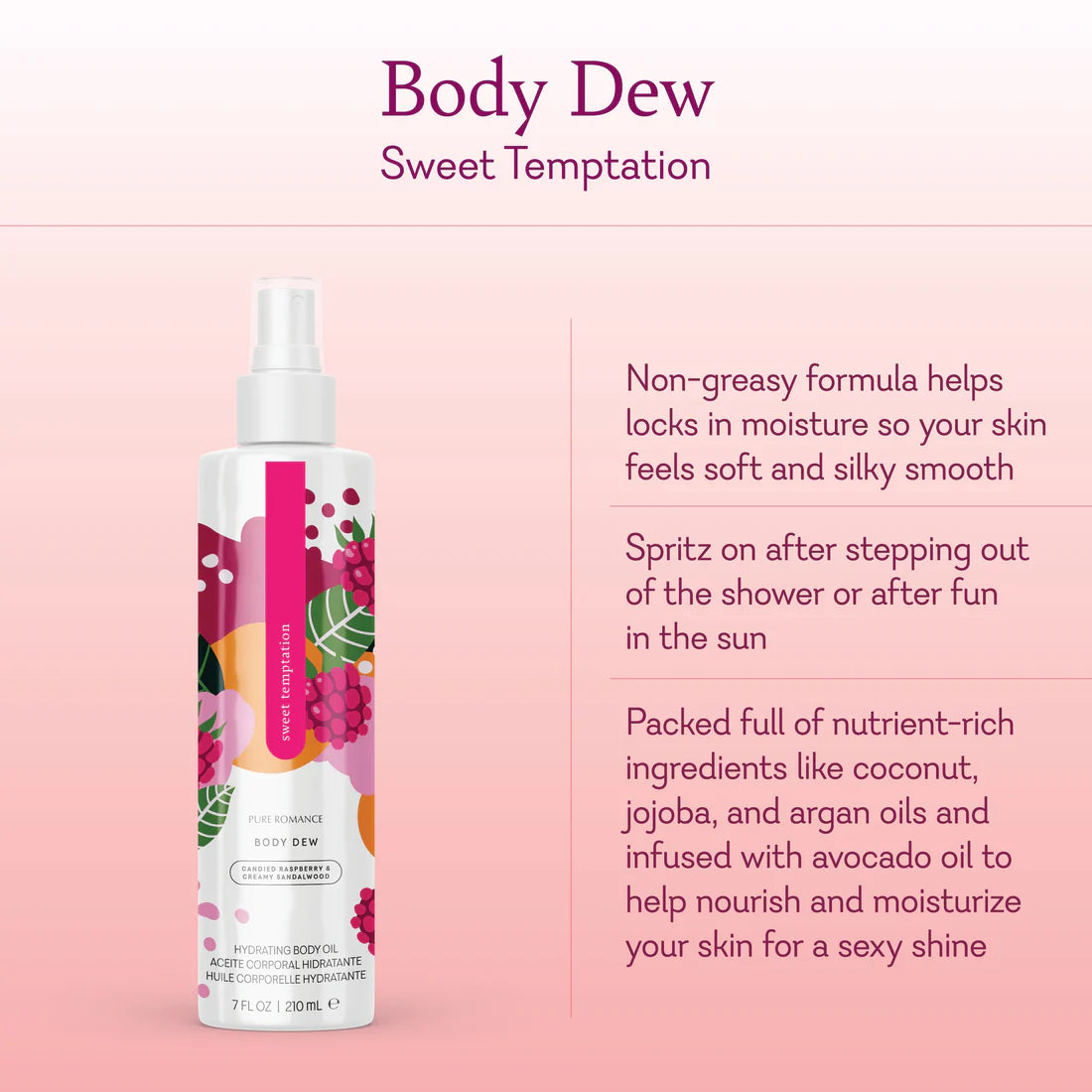 Body Dew Sweet Temptation- Aceite Corporal