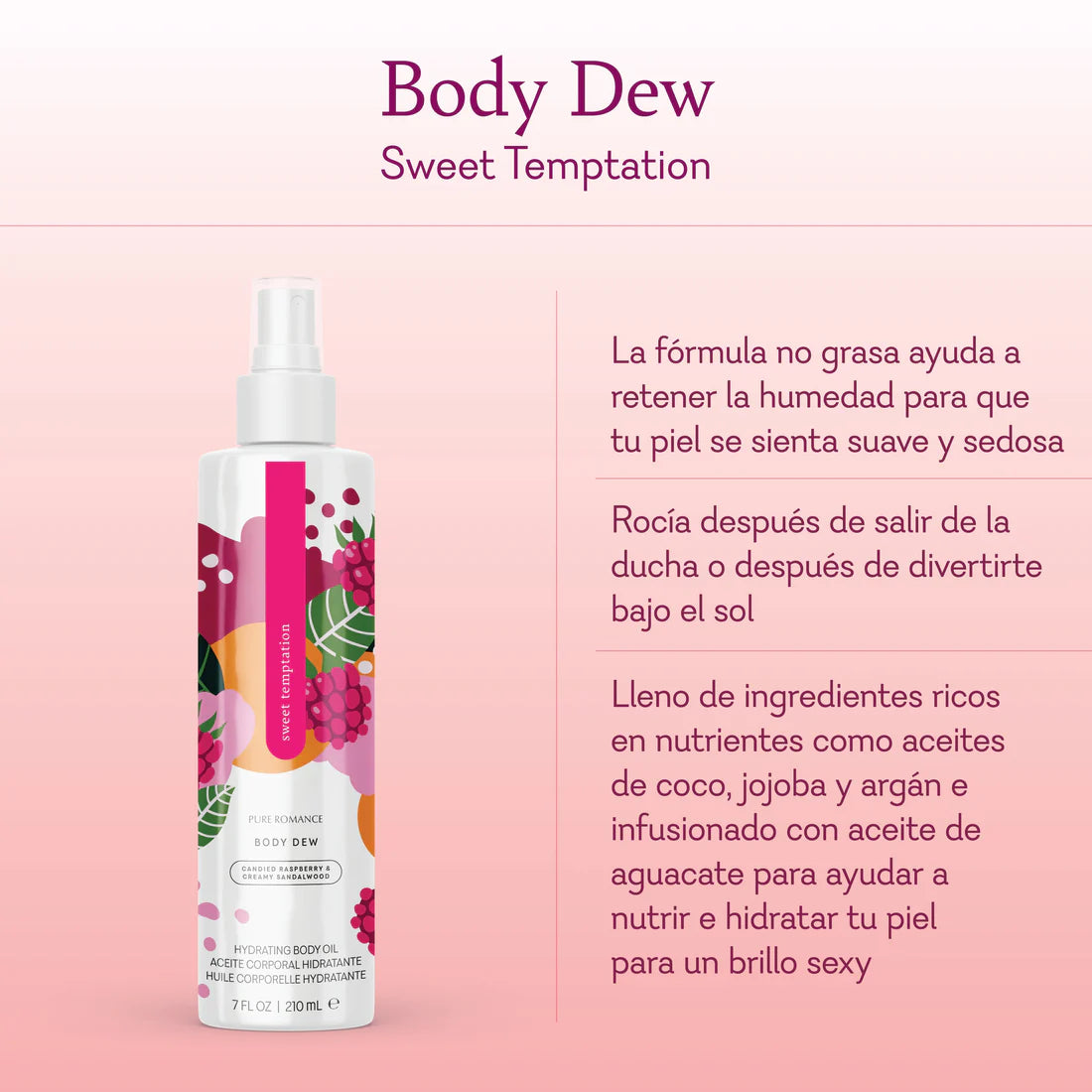 Body Dew Sweet Temptation- Aceite Corporal