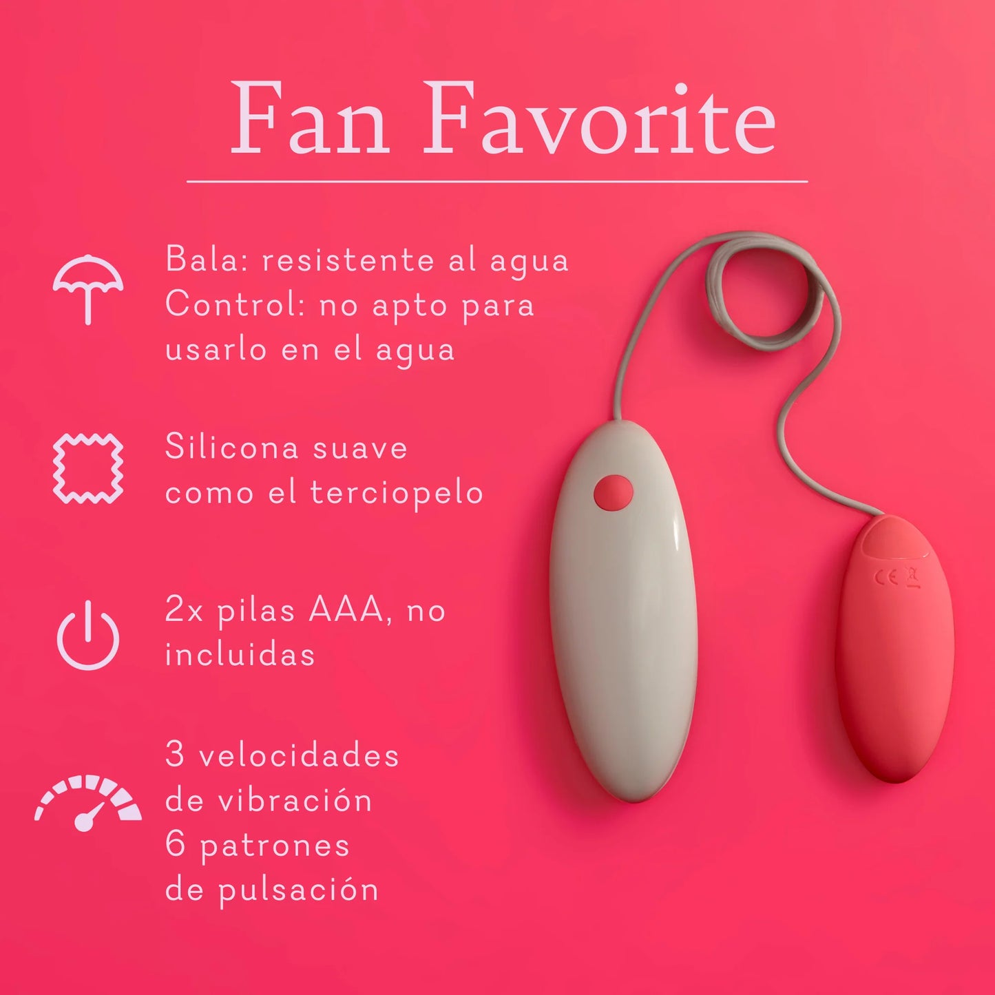 Fan favorite- Vibrador de bala