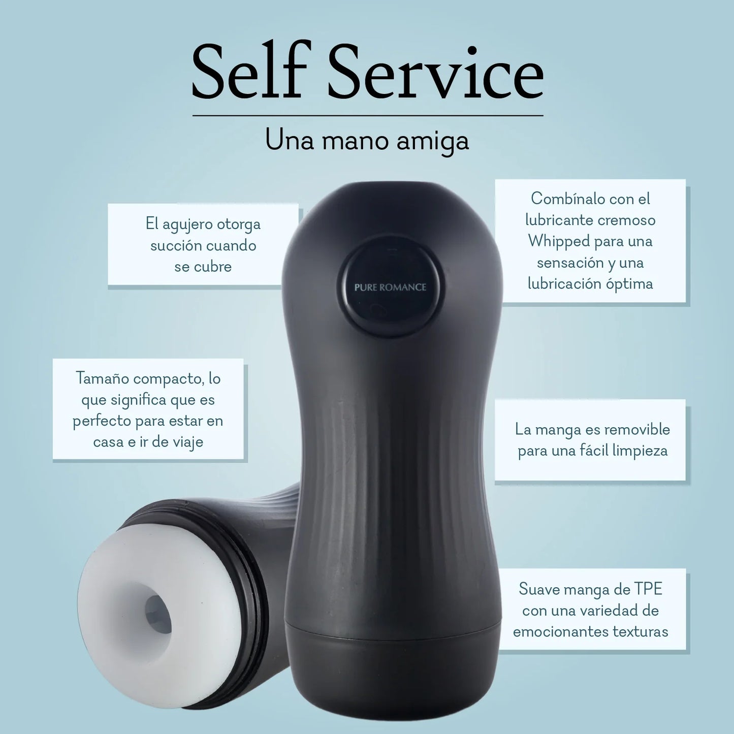 Self Service – Masturbador Elegante y Compacto