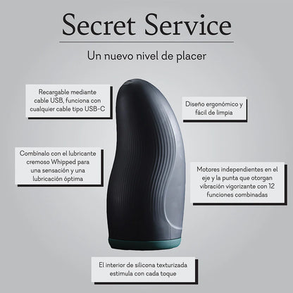 Servicio Secreto- Masturbador con Vibración para hombre