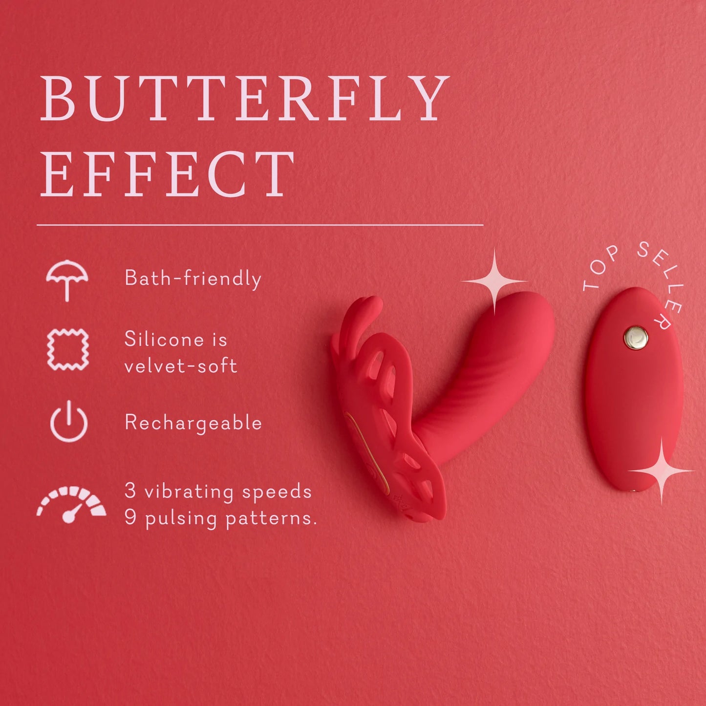 Butterfly Effect- Vibrador de panty con control remoto